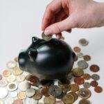 retirement savings planning with piggy bank and calculator