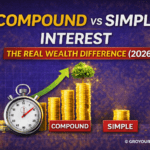Wealth growth comparison: compound vs simple