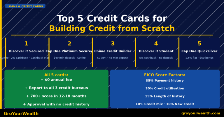 Top 5 Best Credit Cards for Building Credit from Scratch US 2026 Secured Student Cards Compared