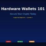 Hardware Wallets 101: Why You Need a Ledger (And How to Set It Up) Hardware wallet with gold accent bar showing Hardware Wallets 101 title, GroYourWealth branding, and country flags for USA, UK, Canada, Australia, India on dark navy background