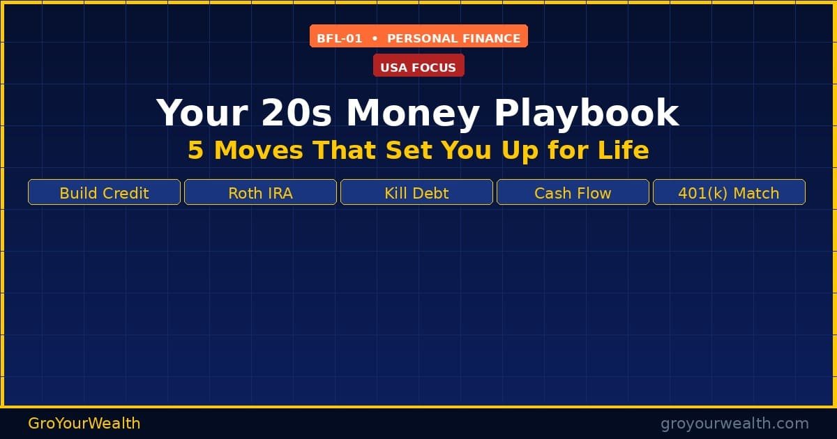 Your 20s money playbook — 5 moves to build wealth USA 2026