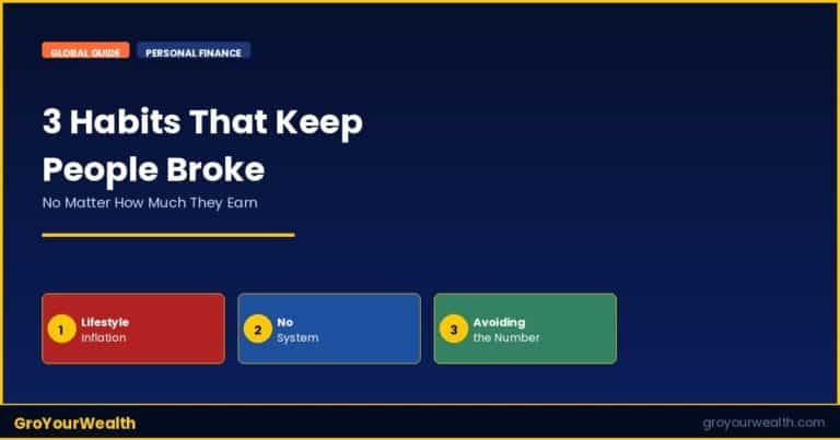 3 habits that keep people broke — GroYourWealth