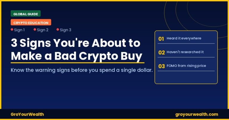 3 signs you're about to make a bad crypto buy — GroYourWealth