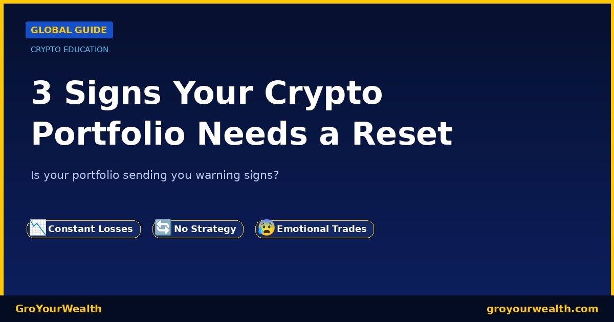 3 Signs Your Crypto Portfolio Needs a Reset 1 3 signs your crypto portfolio needs a reset — global crypto guide — GroYourWealth