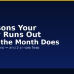 3 Reasons Your Money Runs Out Before the Month Does 3 reasons money runs out before month ends — GroYourWealth