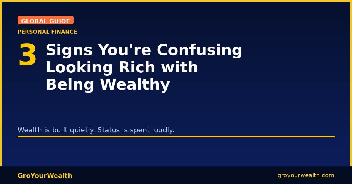looking rich vs being wealthy signs GroYourWealth