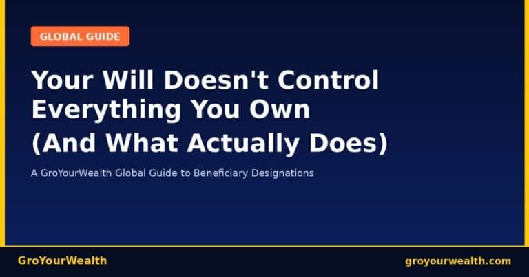 GroYourWealth global guide — beneficiary designations vs your will